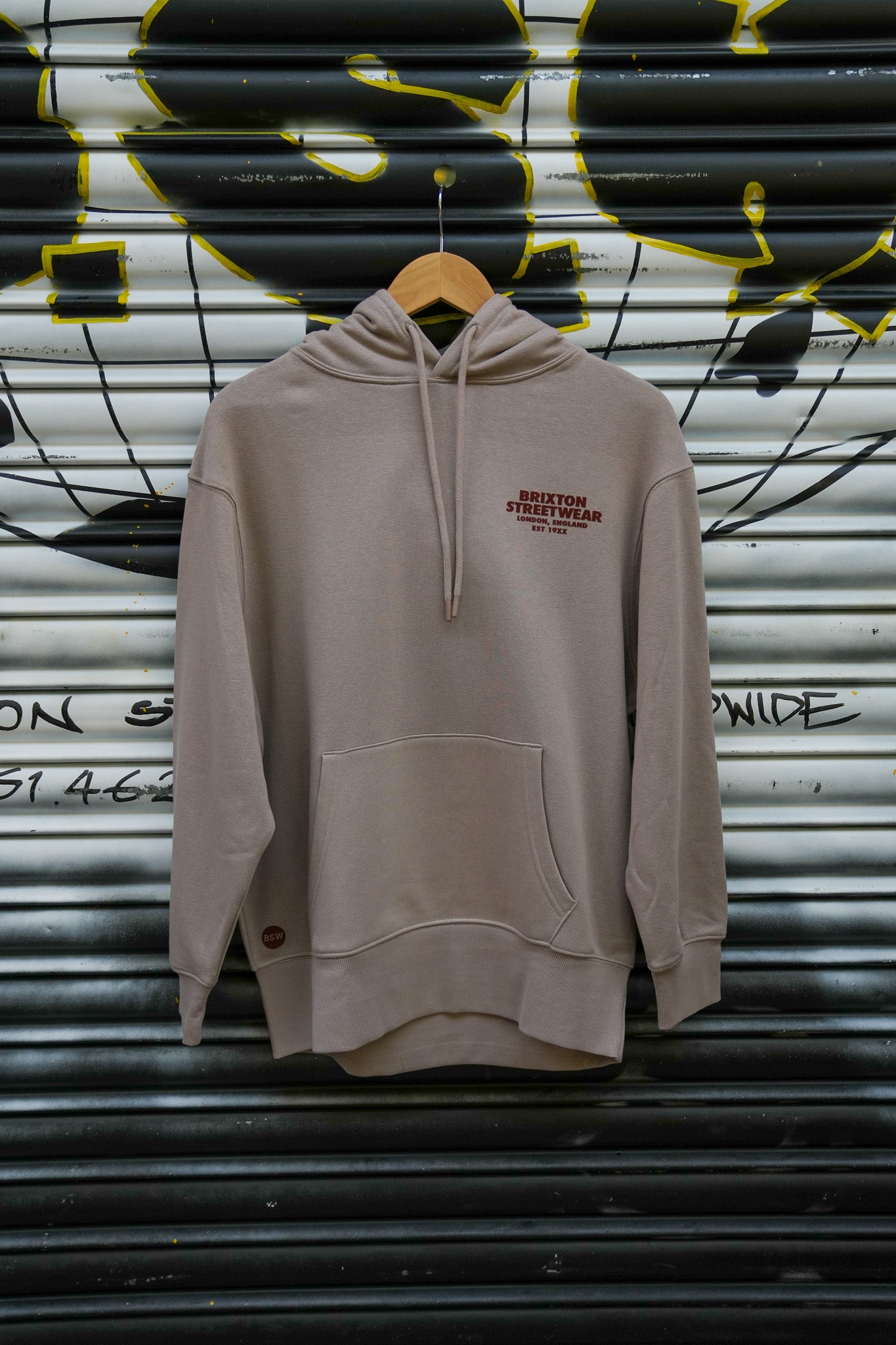 Chilledworld Brixton Hoodie – London District City Street – Unisex Cotton Blend, Crew Neck